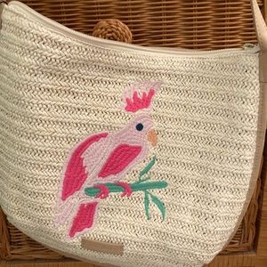 Vera Bradley Light Natural Straw crossbody bag